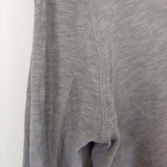 Barbara I Gongini Long Sleeve Cotton Jersey T-Shirt Grey Size X-Small - Picture 12 of 16